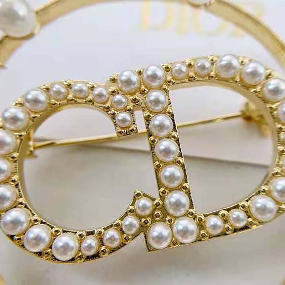 Dior Women Clair D Lune Brooch Gold-Finish Metal - image 6
