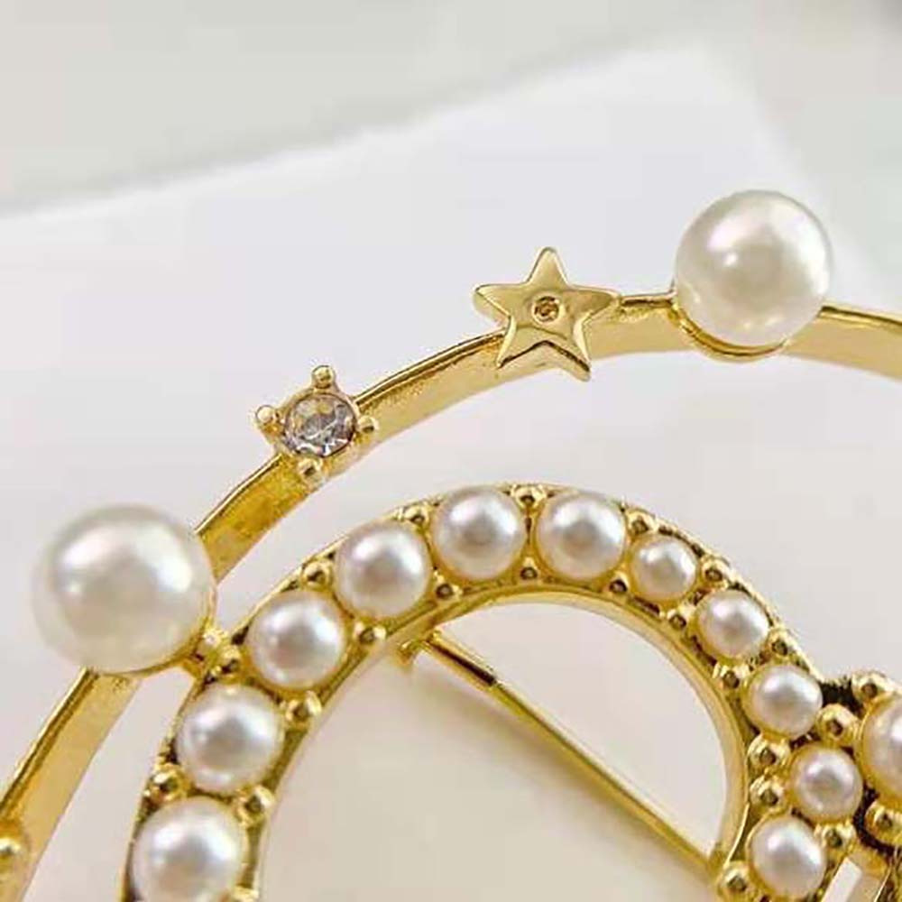 Dior Women Clair D Lune Brooch Gold-Finish Metal - image 7