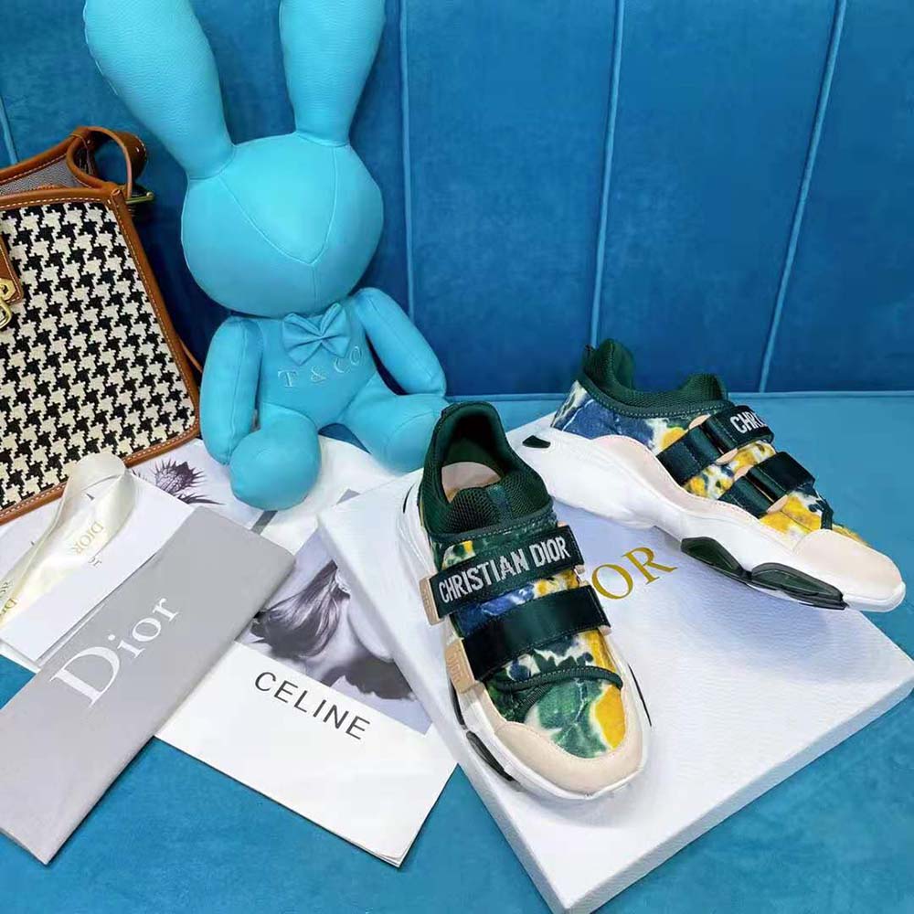 Dior Women D-Wander Sneaker Cypress Green Camouflage Tie & Dior Technical Fabric - image 6