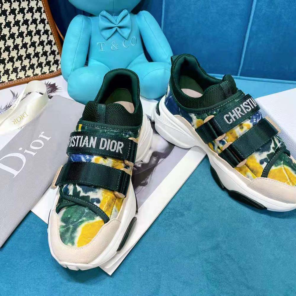 Dior Women D-Wander Sneaker Cypress Green Camouflage Tie & Dior Technical Fabric - image 8