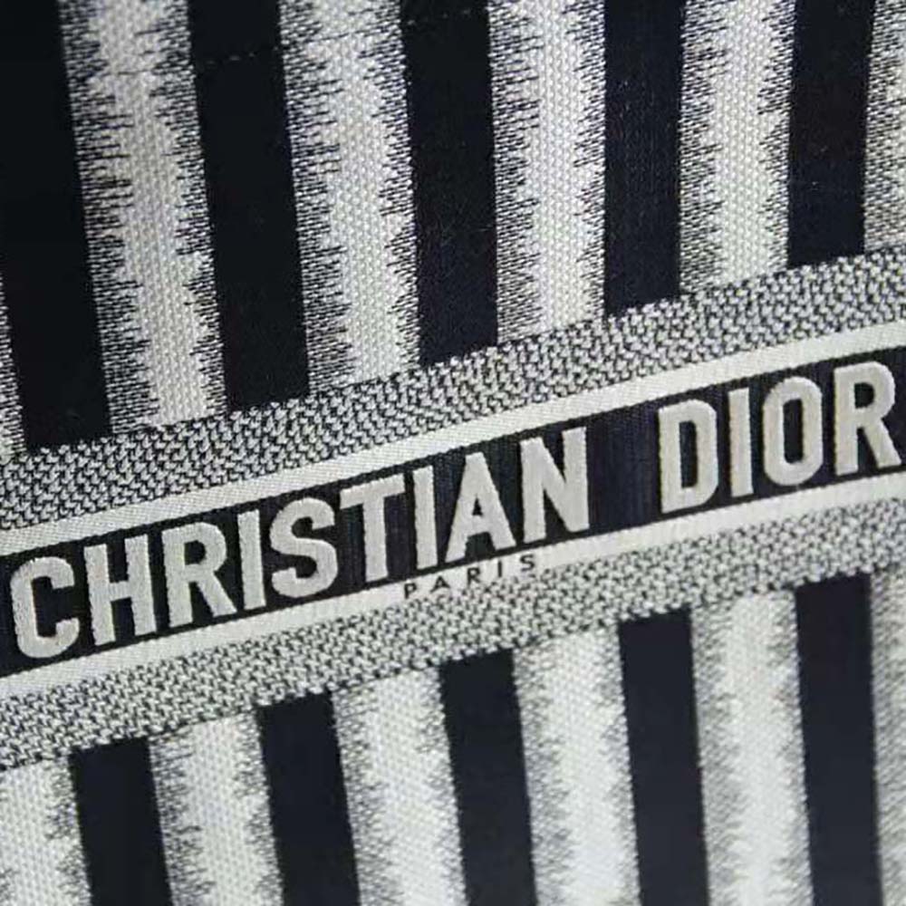 Dior Women Dior Book Tote Blue D-Stripes Embroidery - image 7