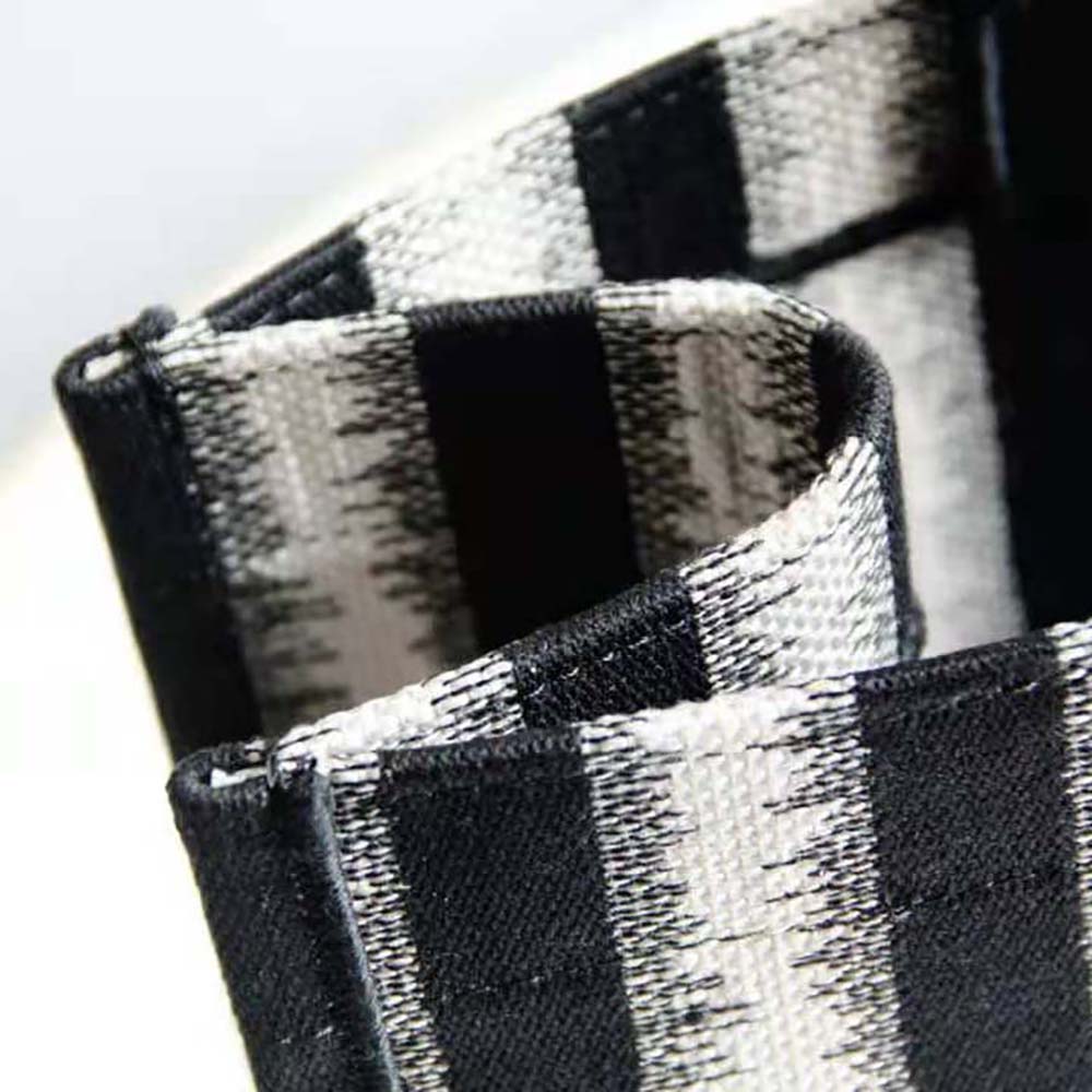 Dior Women Dior Book Tote Blue D-Stripes Embroidery - image 9