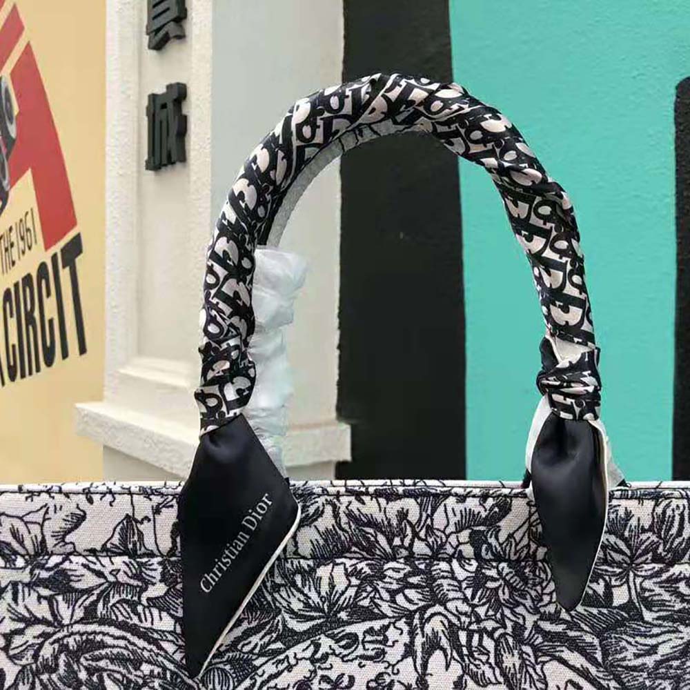 Dior Women Dior Book Tote Latte Multicolor Dior Zodiac Embroidery - image 6