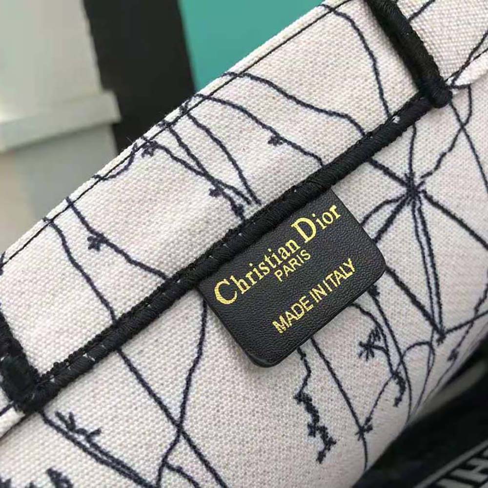 Dior Women Dior Book Tote Latte Multicolor Dior Zodiac Embroidery - image 9
