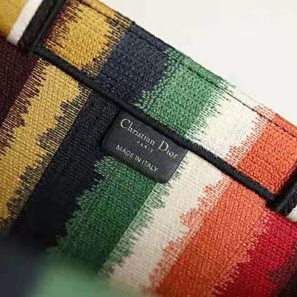 Dior Women Dior Book Tote Multicolor D-Stripes Embroidery - image 6