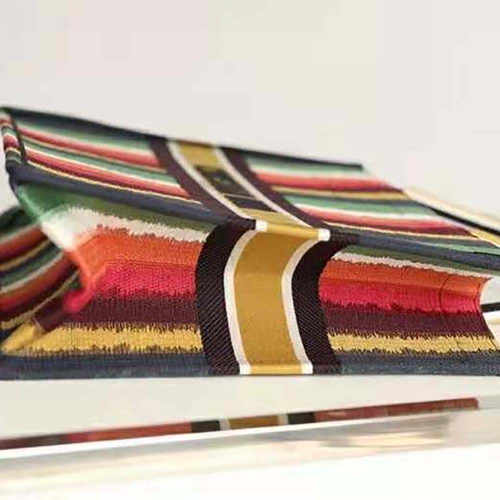 Dior Women Dior Book Tote Multicolor D-Stripes Embroidery - image 5