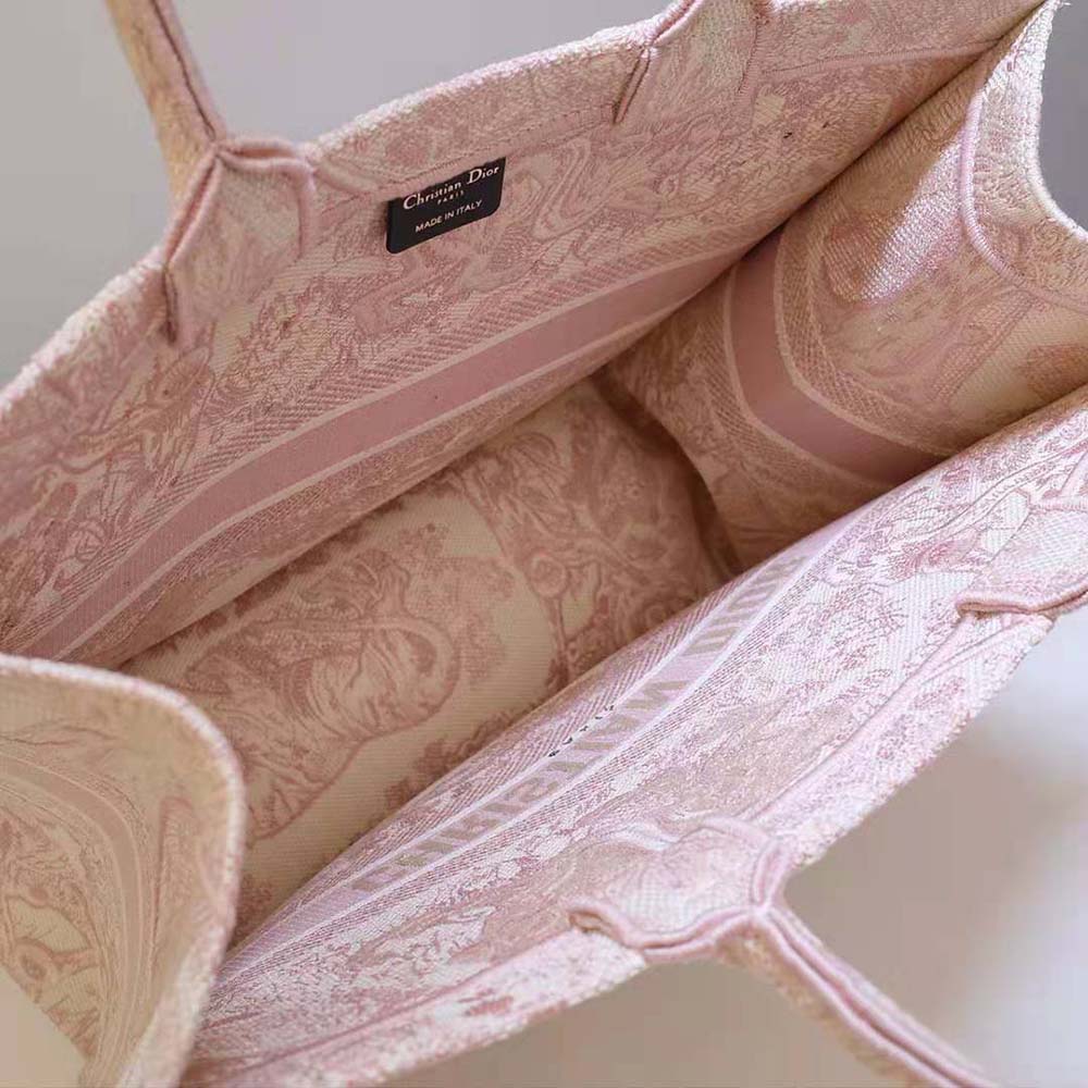 Dior Women Dior Book Tote Pink Toile de Jouy Embroidery - image 6