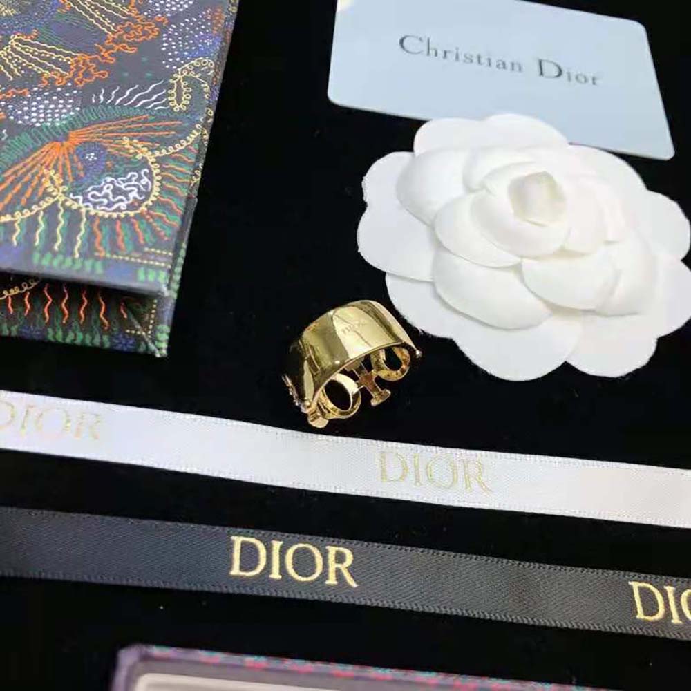 Dior Women Dio(r)evolution Ring Gold-Finish Metal and Multicolor Crystals - image 5