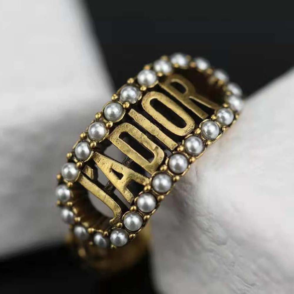 Dior Women J’Adior Ring Antique Gold-Finish Metal - image 6