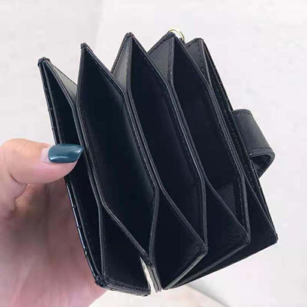Dior Women Lady Dior 5-Gusset Card Holder Black Patent Cannage Calfskin - image 7