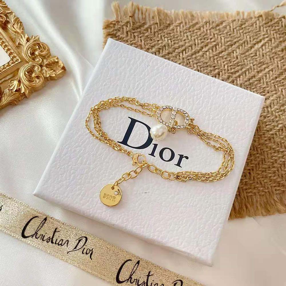 Dior Women Multi-chain Petit CD Bracelet Gold-Finish Metal - image 8