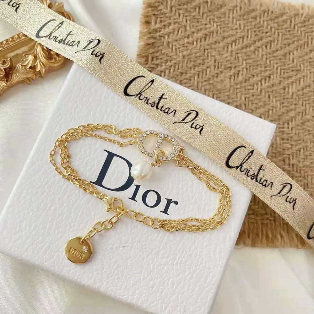 Dior Women Multi-chain Petit CD Bracelet Gold-Finish Metal - image 5