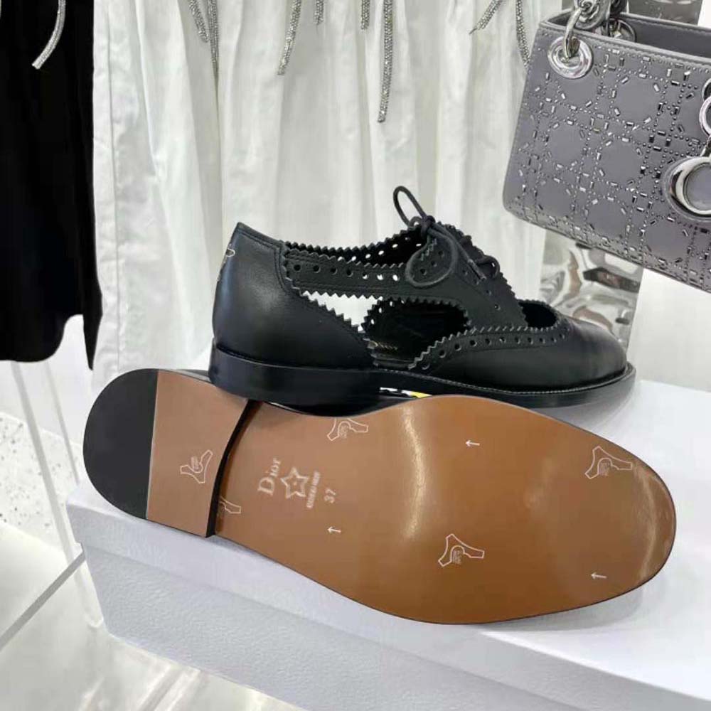 Dior Women Teddy-d Derby Black Perforated Calfskin - image 10
