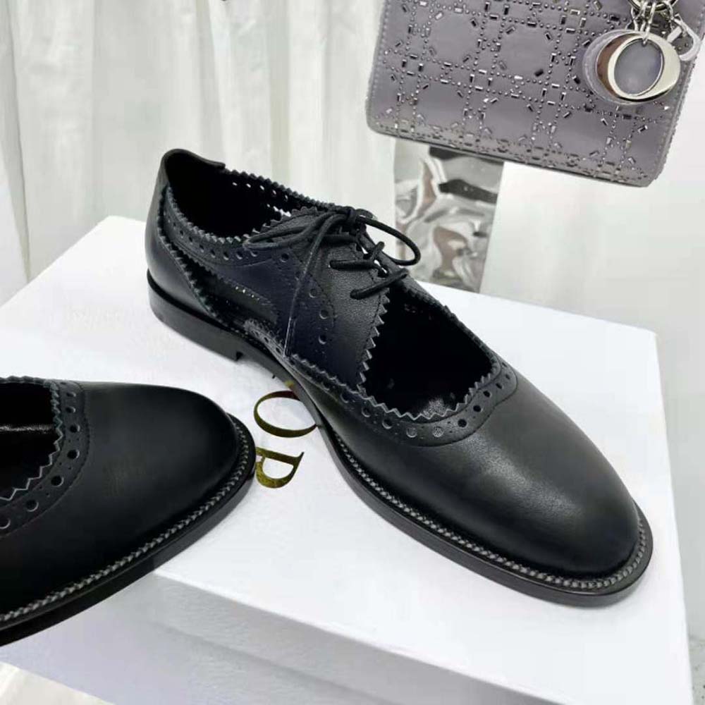 Dior Women Teddy-d Derby Black Perforated Calfskin - image 5