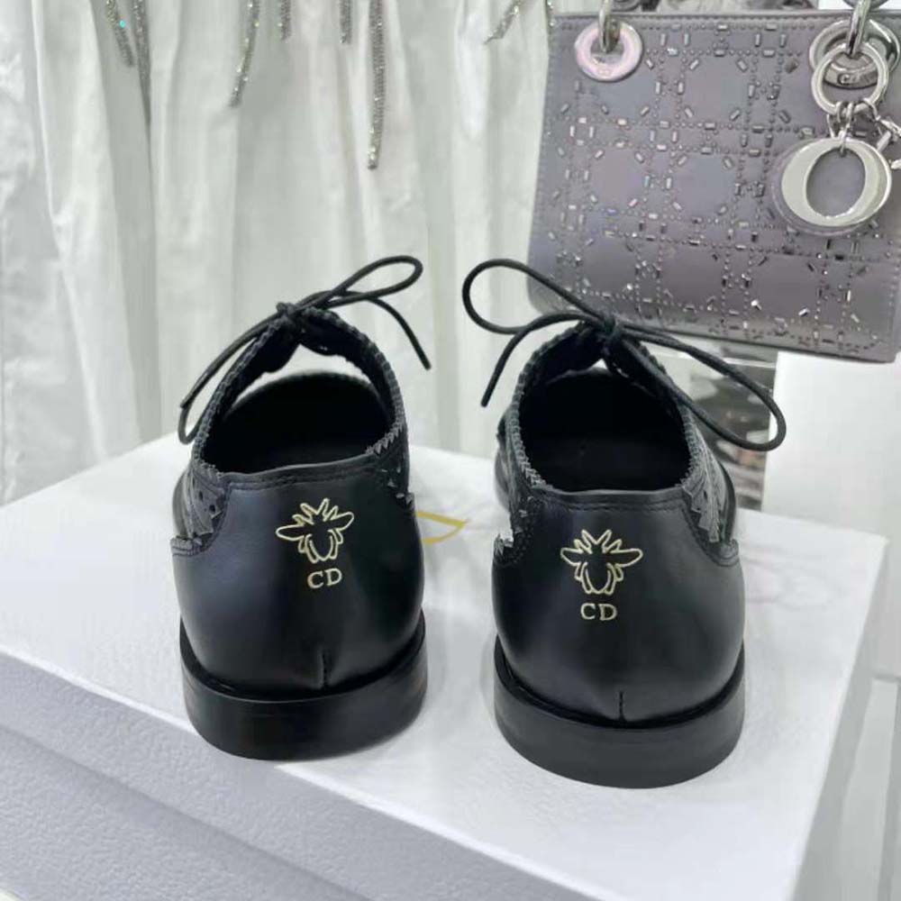 Dior Women Teddy-d Derby Black Perforated Calfskin - image 7