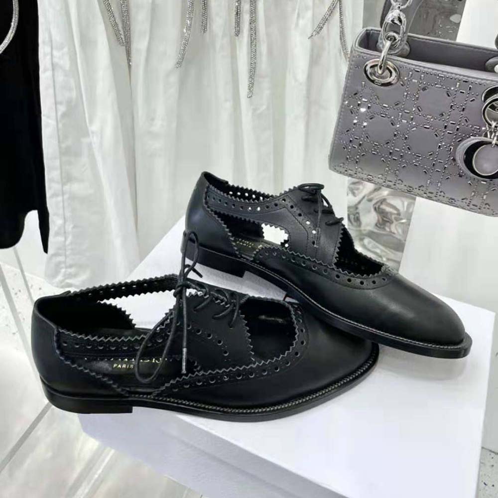 Dior Women Teddy-d Derby Black Perforated Calfskin - image 6