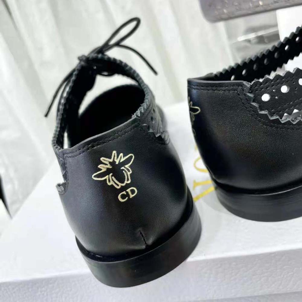 Dior Women Teddy-d Derby Black Perforated Calfskin - image 9