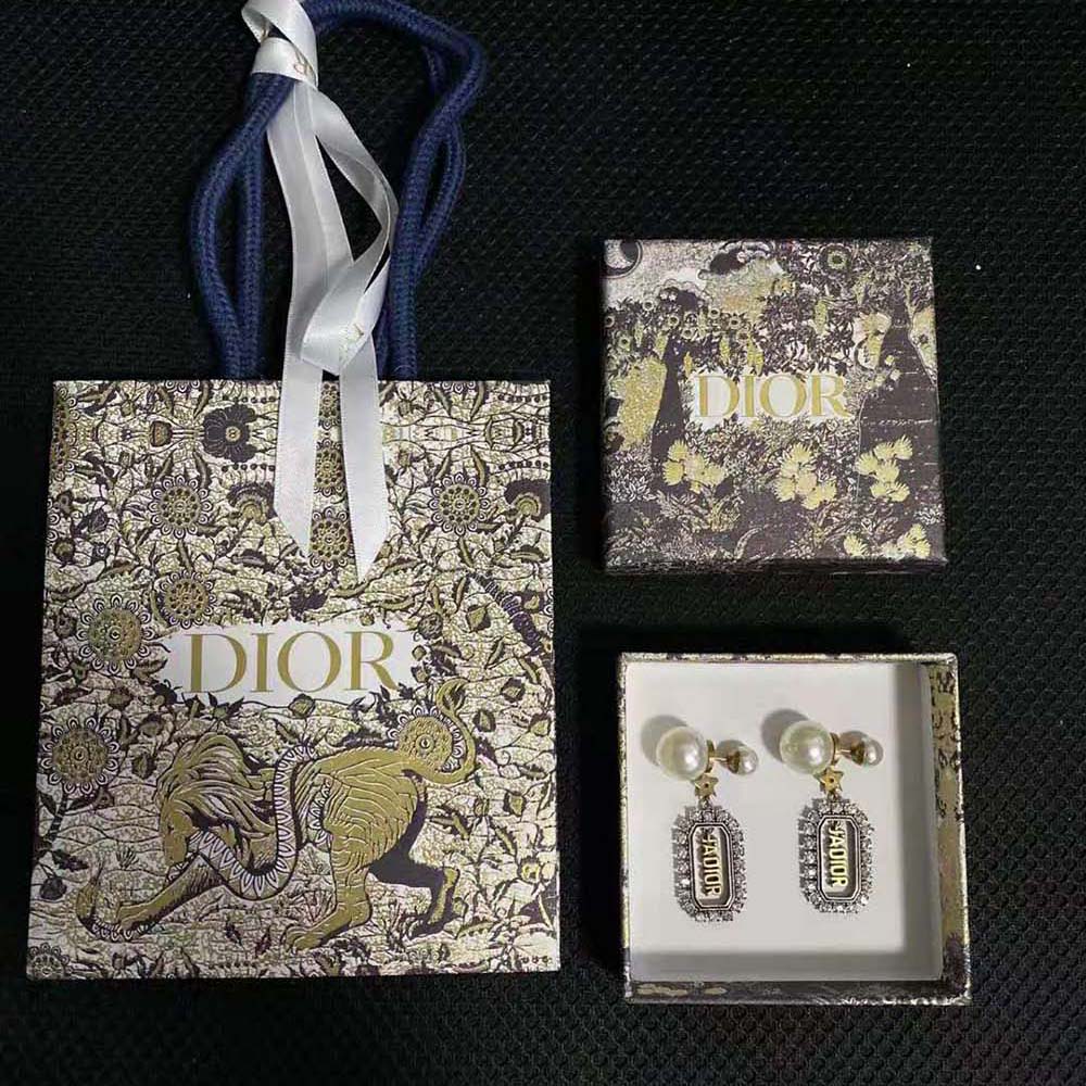 Dior Women Tribales Earrings Antique Gold and Palladium-Finish Metal - image 7