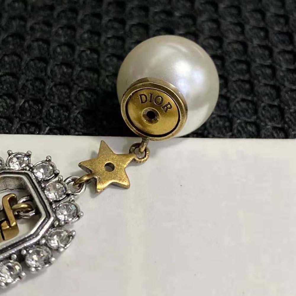 Dior Women Tribales Earrings Antique Gold and Palladium-Finish Metal - image 8