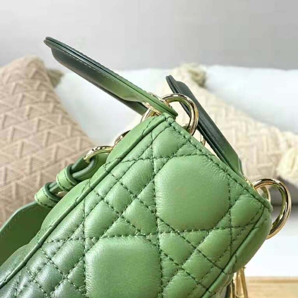 Dior Women my Abcdior Bag Green Gradient Cannage Lambskin - image 6