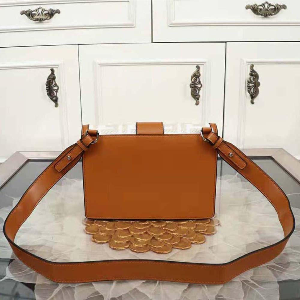 Fendi Men Flat Baguette Leather Bag-Brown - image 4