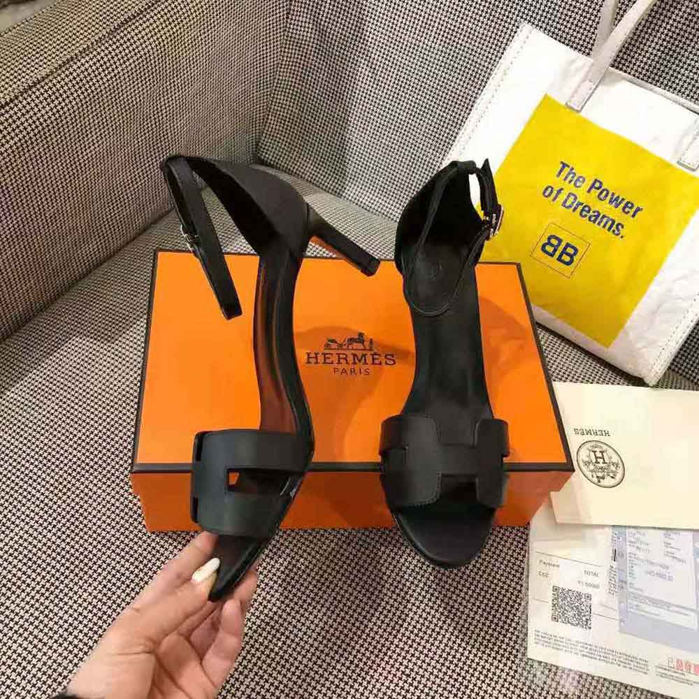 Hermes Women Premiere 70 High Heel Sandal in Calfskin with Thin Ankle Strap - image 7