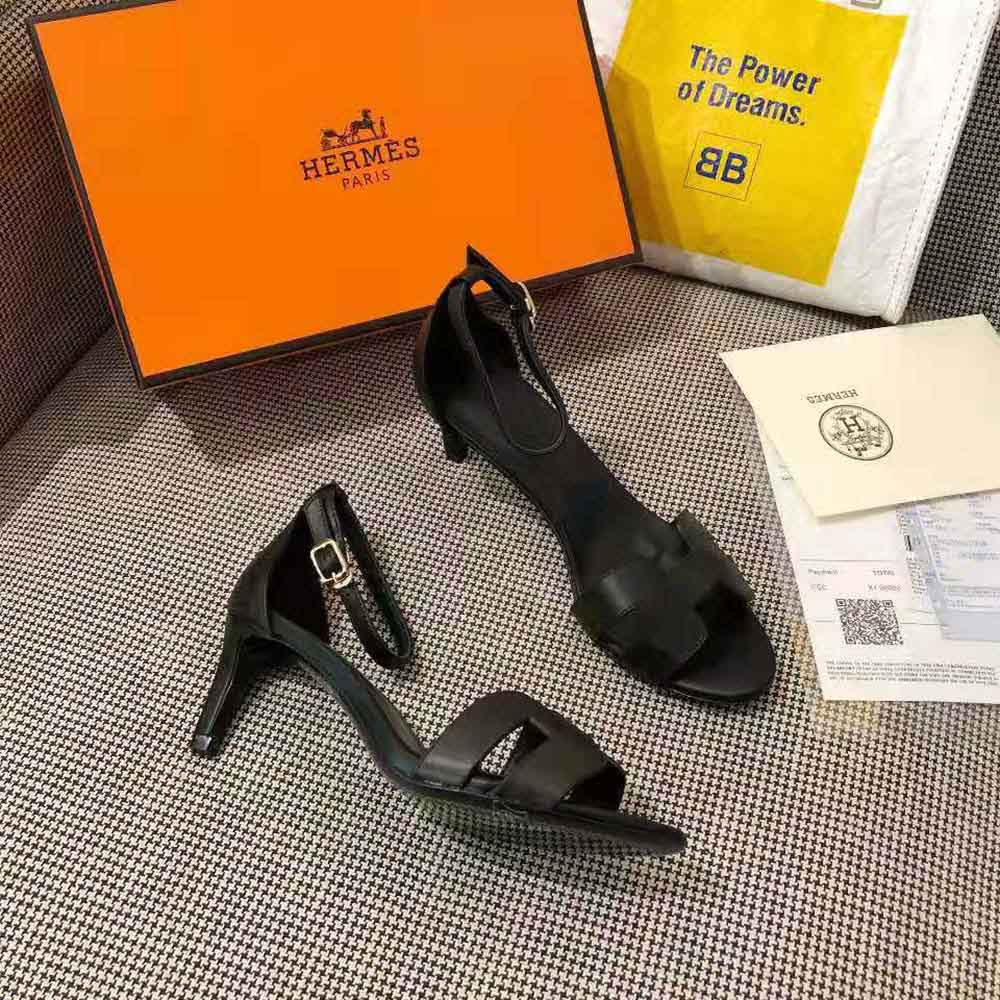 Hermes Women Premiere 70 High Heel Sandal in Calfskin with Thin Ankle Strap - image 5