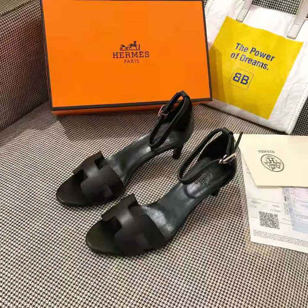 Hermes Women Premiere 70 High Heel Sandal in Calfskin with Thin Ankle Strap - image 4