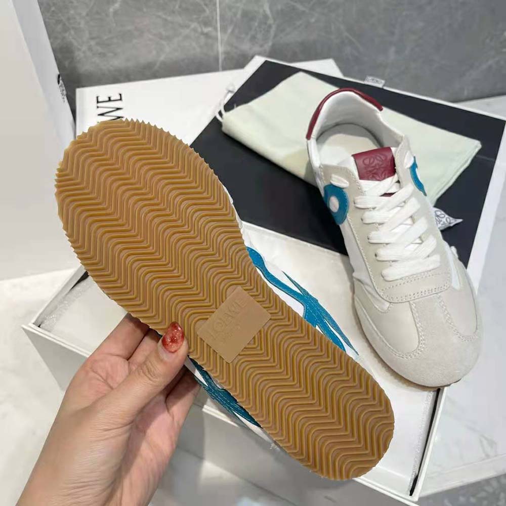 Loewe Unisex Ballet Runner in Nylon and Calfskin-Blue - image 10