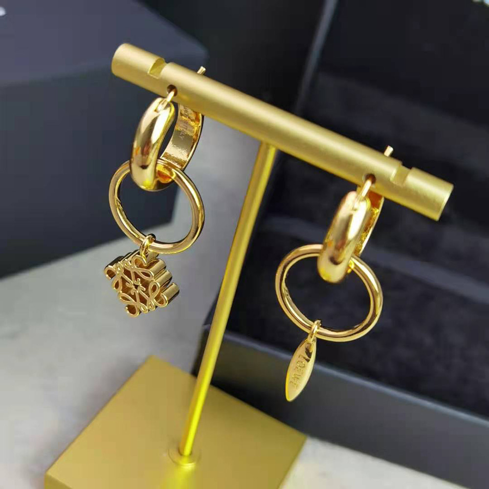Loewe Women Anagram Asymmetric Earrings - image 4