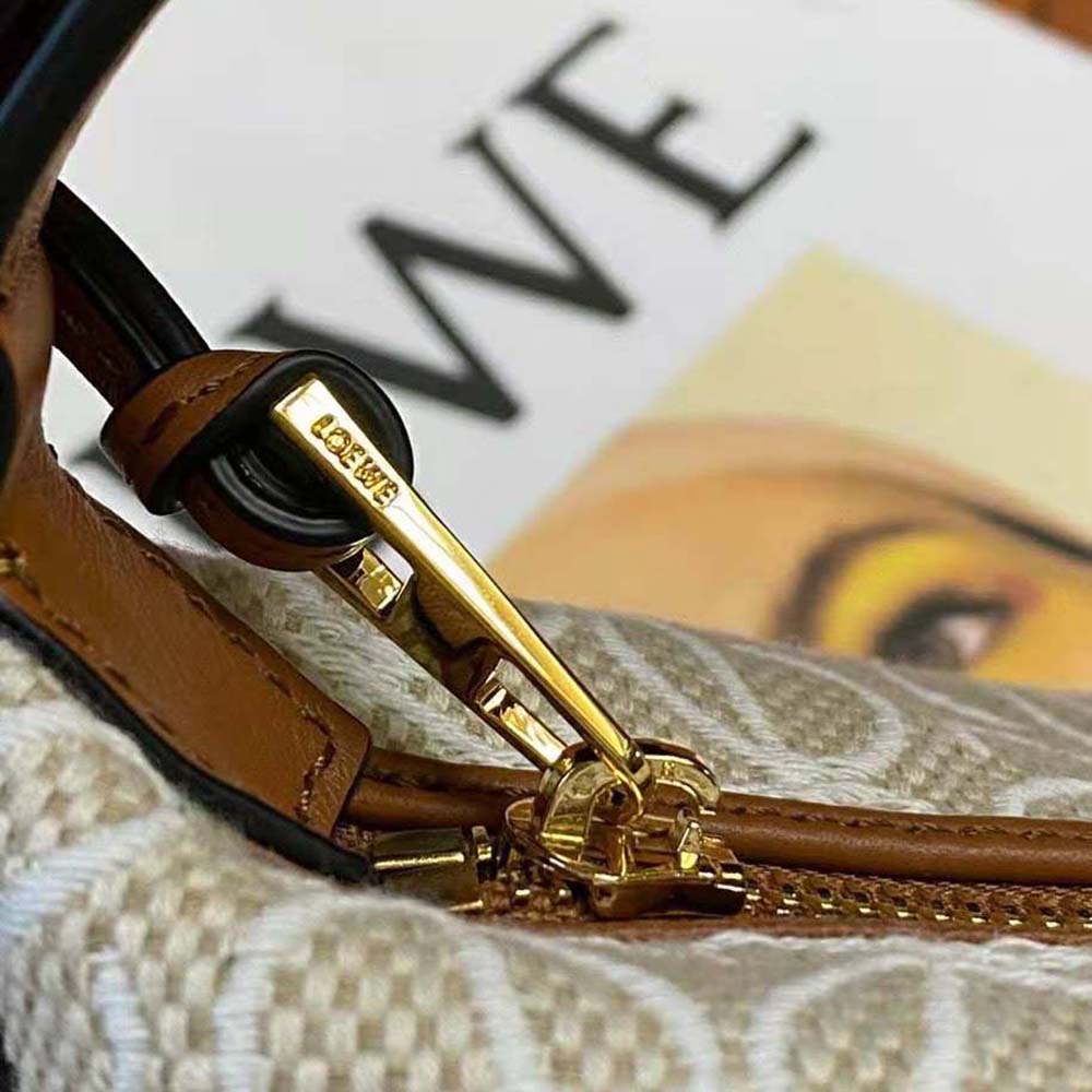 Loewe Women Cubi Bag in Anagram Jacquard and Calfskin - image 9