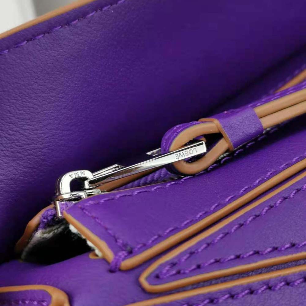 Loewe Women Mini Puzzle Bag in Classic Calfskin-Purple - image 8