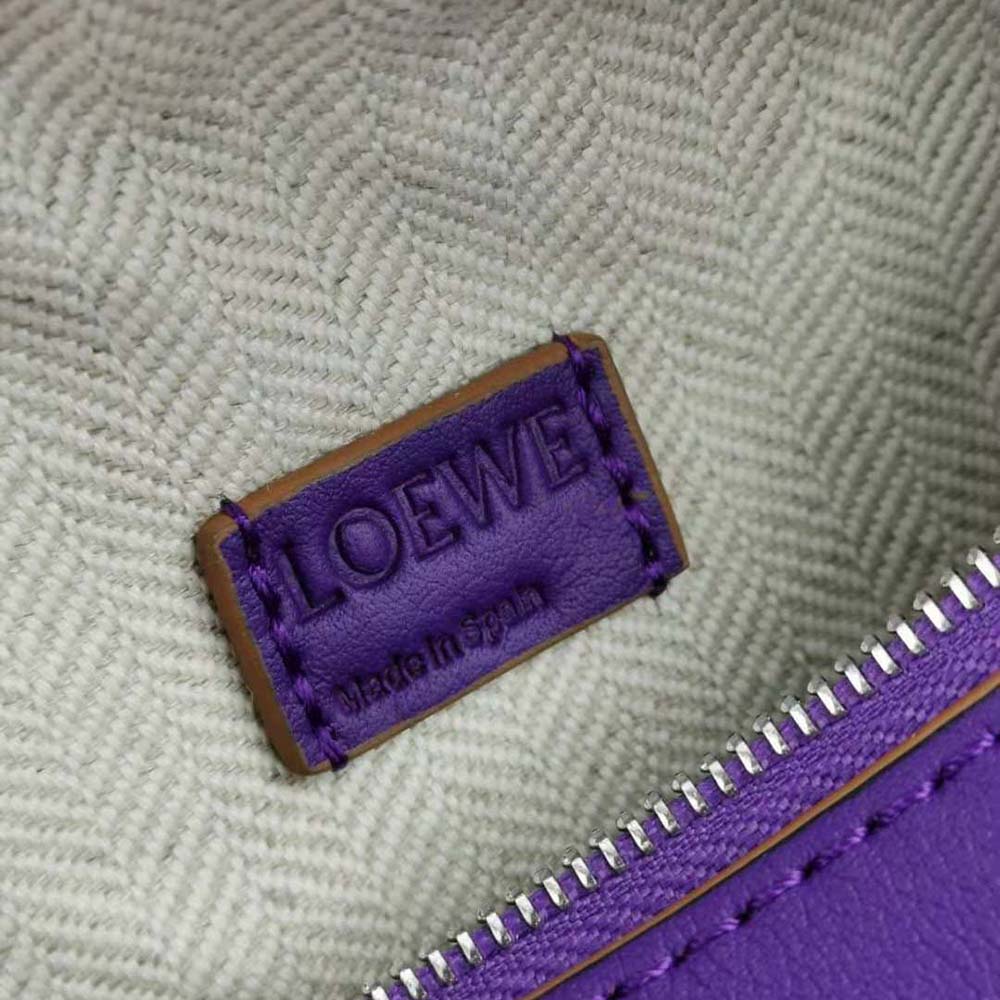 Loewe Women Mini Puzzle Bag in Classic Calfskin-Purple - image 9
