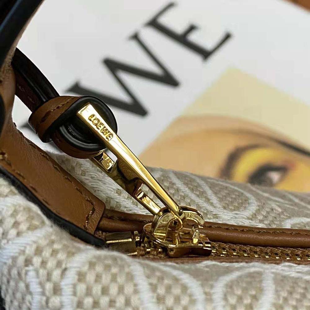 Loewe Women Small Cubi Bag in Anagram Jacquard and Calfskin - image 9