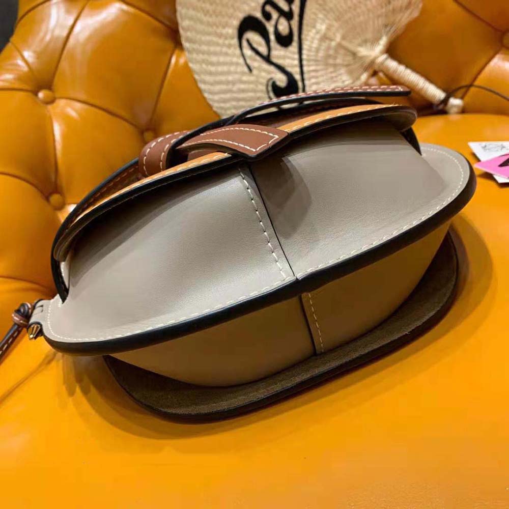 Loewe Women Small Gate Bag in Soft Calfskin-Brown - image 4