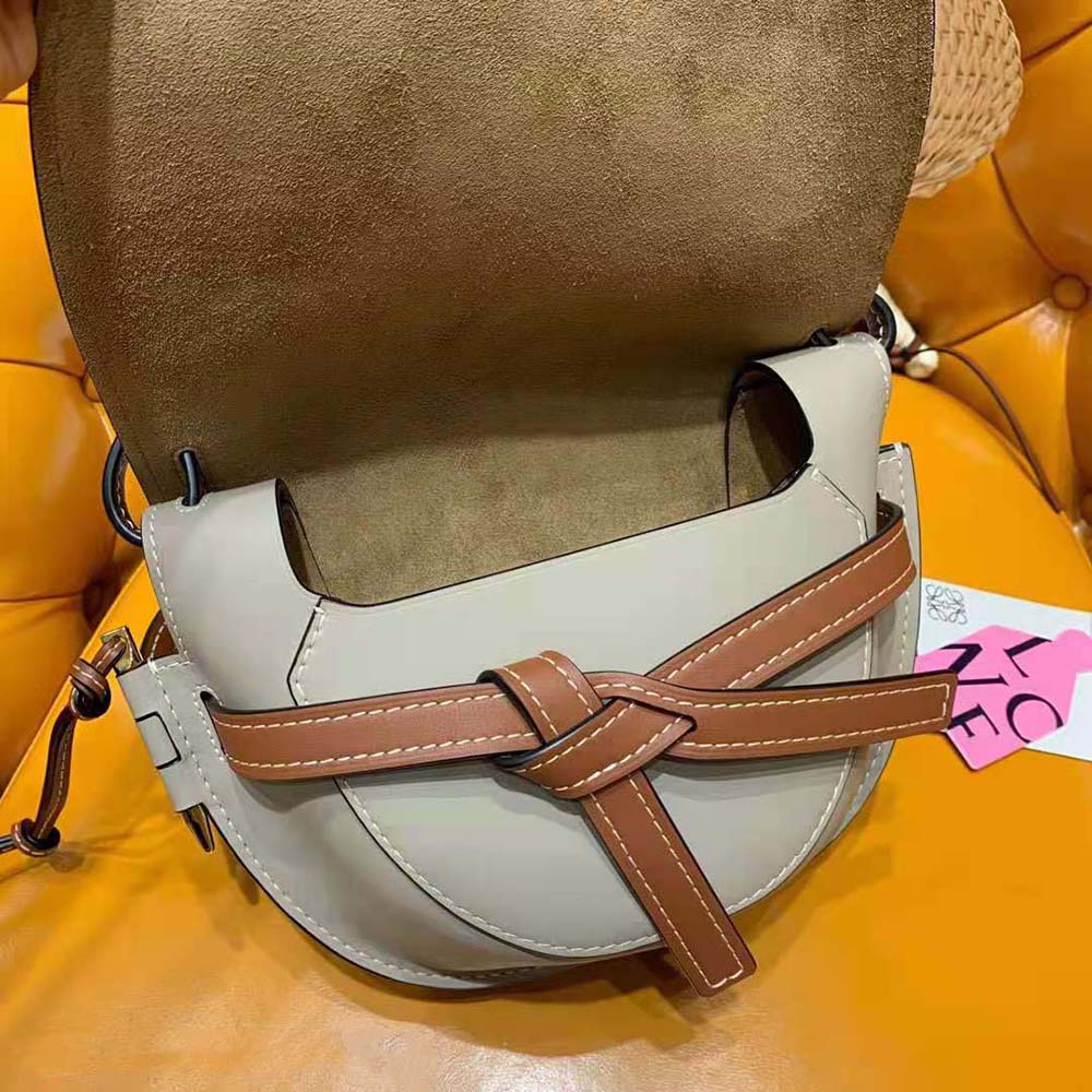 Loewe Women Small Gate Bag in Soft Calfskin-Brown - image 5