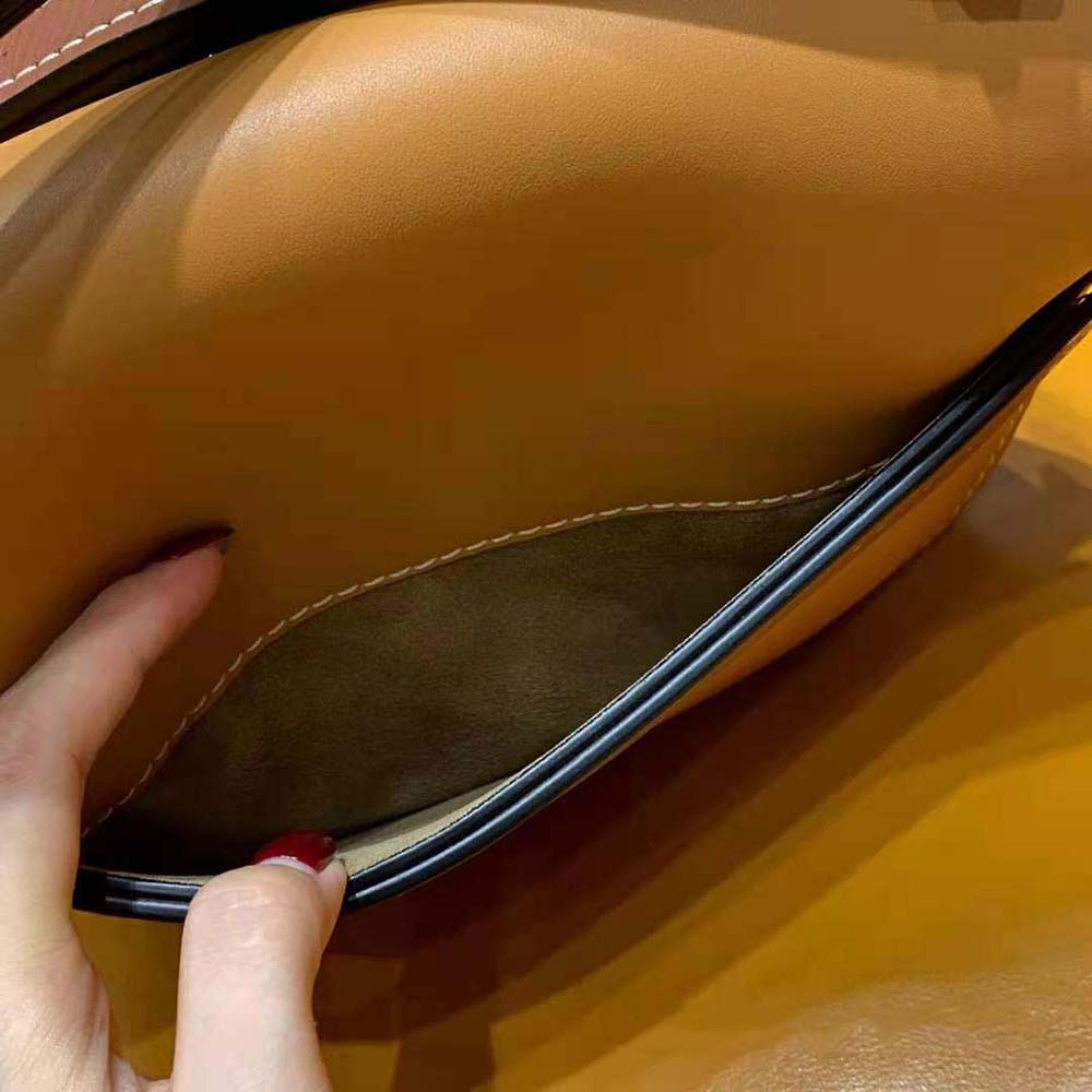 Loewe Women Small Gate Bag in Soft Calfskin-Brown - image 9