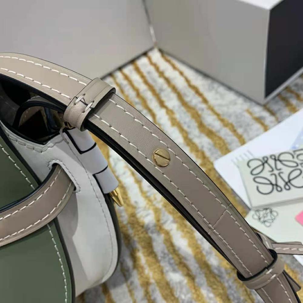 Loewe Women Small Gate Bag in Soft Calfskin-Green - image 10