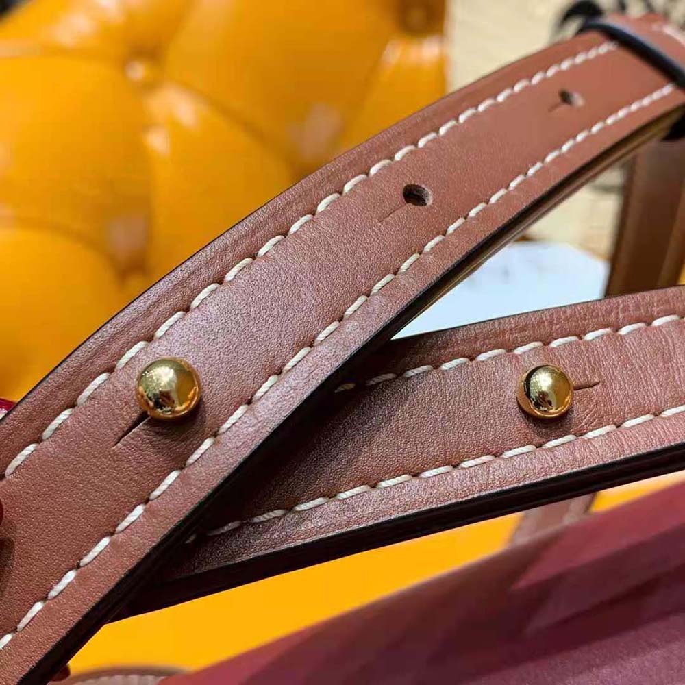 Loewe Women Small Gate Bag in Soft Calfskin-Maroon - image 9