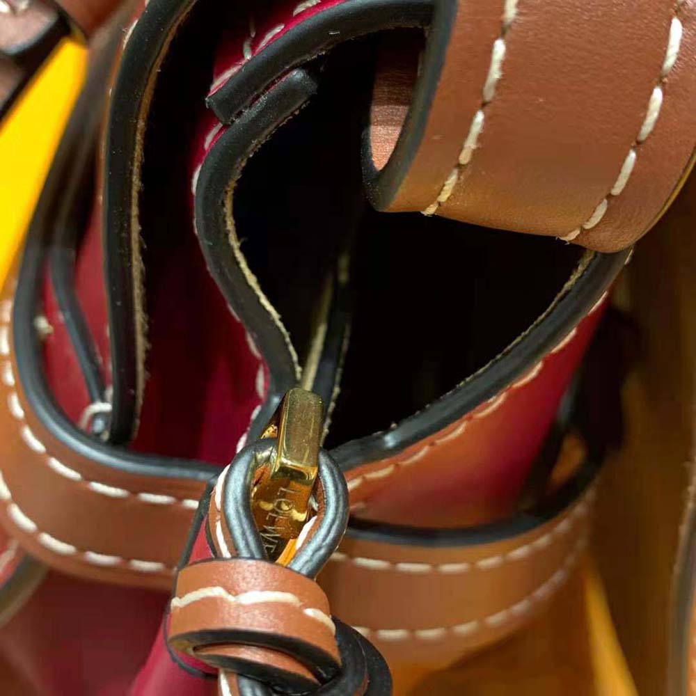 Loewe Women Small Gate Bag in Soft Calfskin-Maroon - image 6