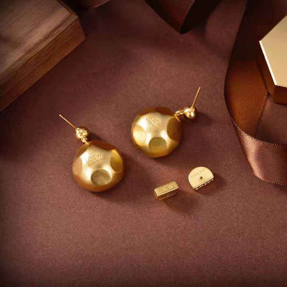 Loewe Women Sphere Earrings in Crystal and Metal - image 6