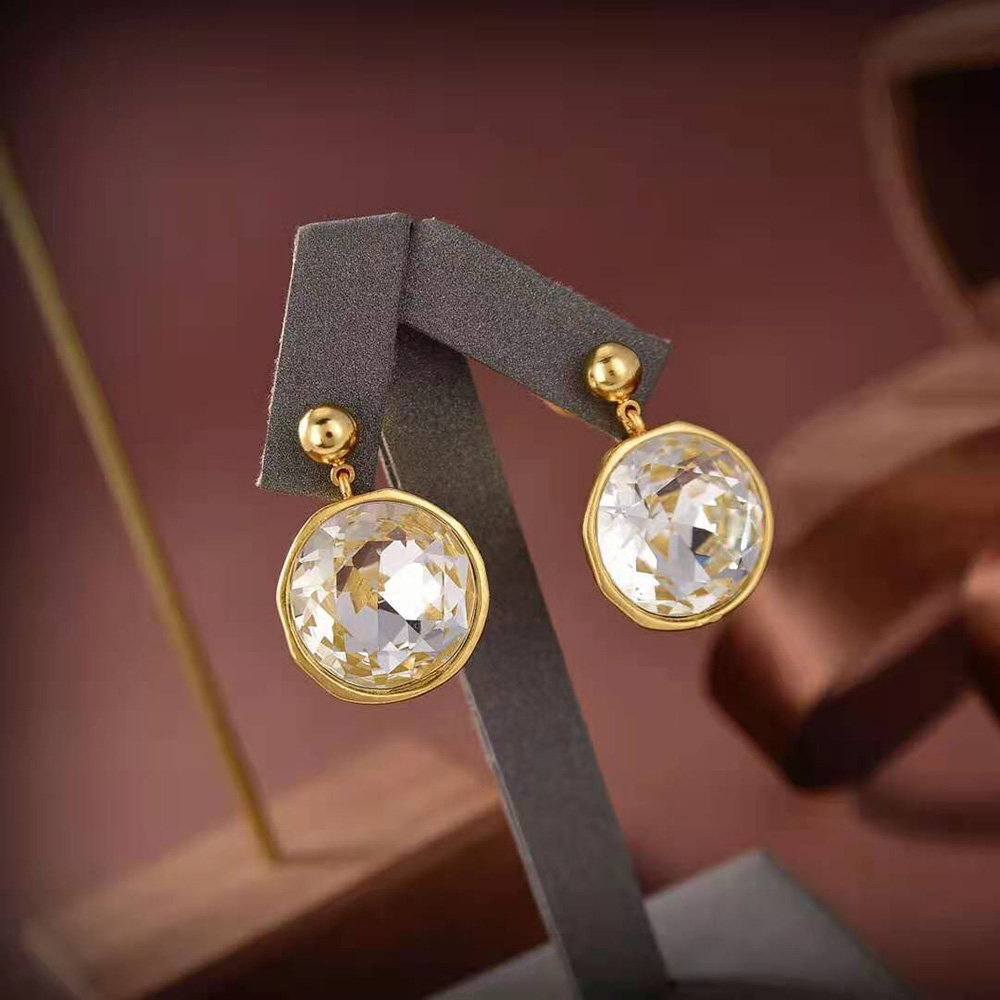 Front view showcasing spherical shape of Loewe Women Sphere Earrings