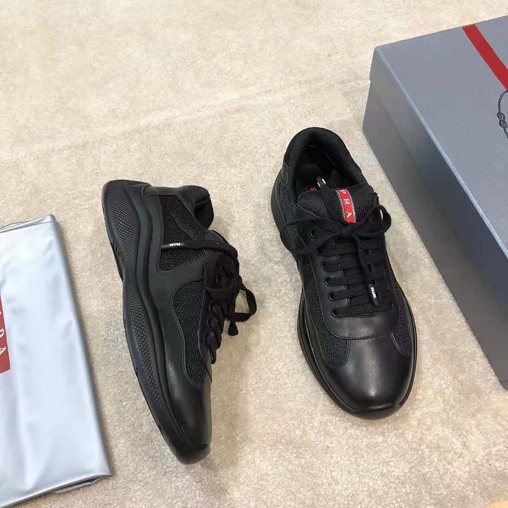 Prada Men New America’S Cup Leather And Technical Fabric Sneakers - image 6