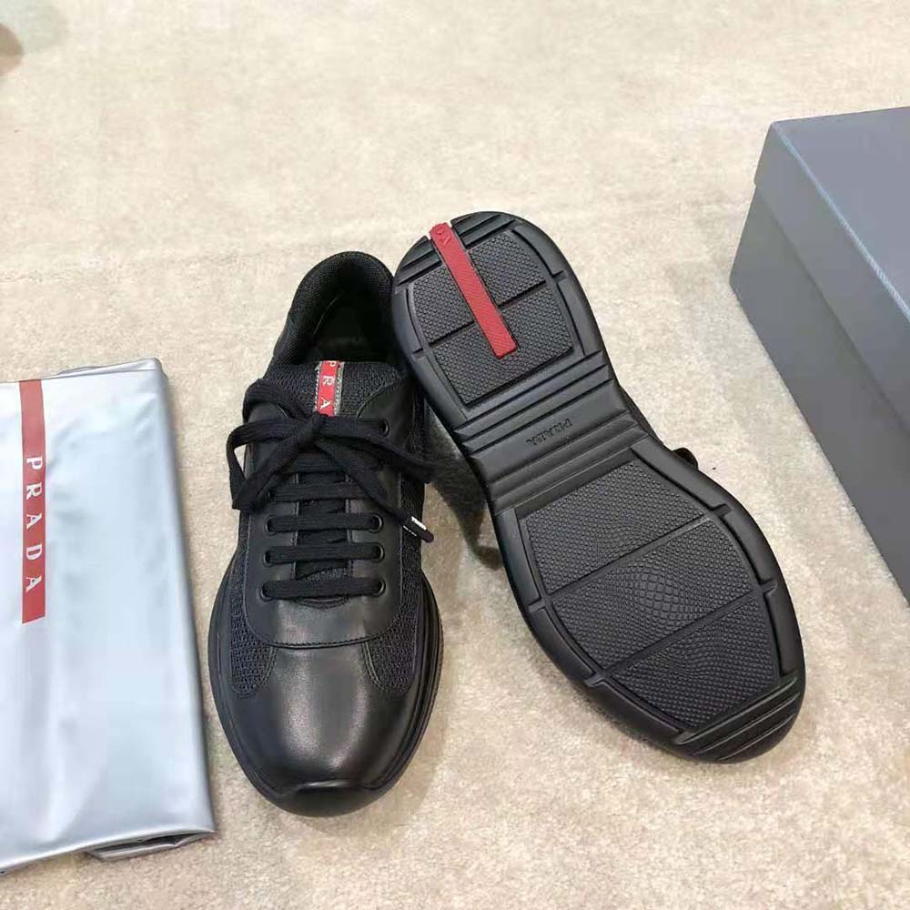 Prada Men New America’S Cup Leather And Technical Fabric Sneakers - image 7