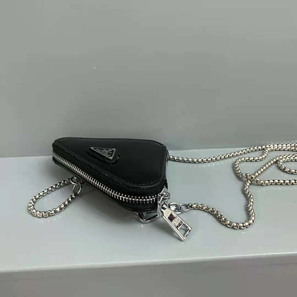 Prada Women Brushed Leather Mini-Pouch - image 4