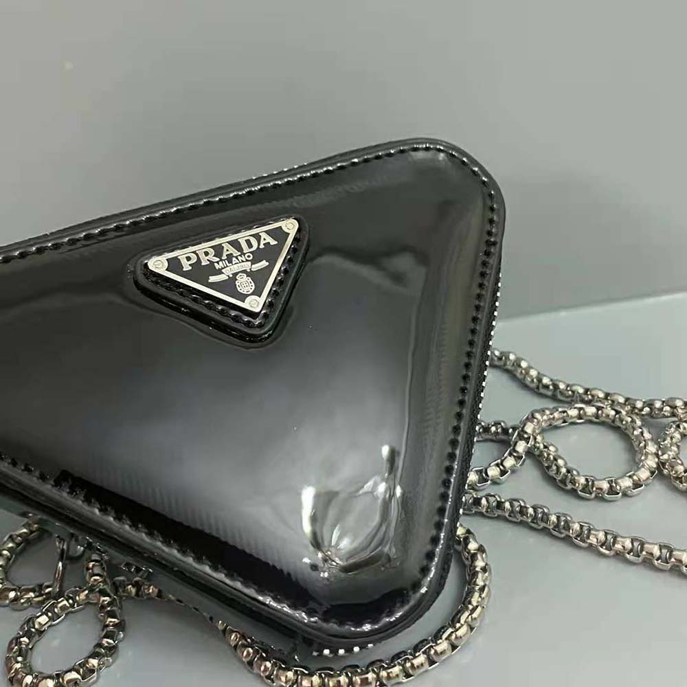 Prada Women Brushed Leather Mini-Pouch - image 7