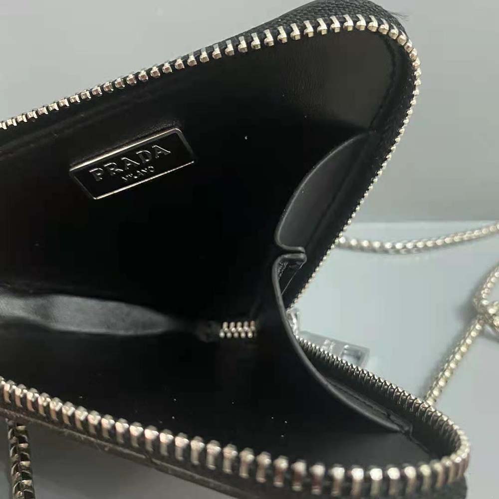 Prada Women Brushed Leather Mini-Pouch - image 8