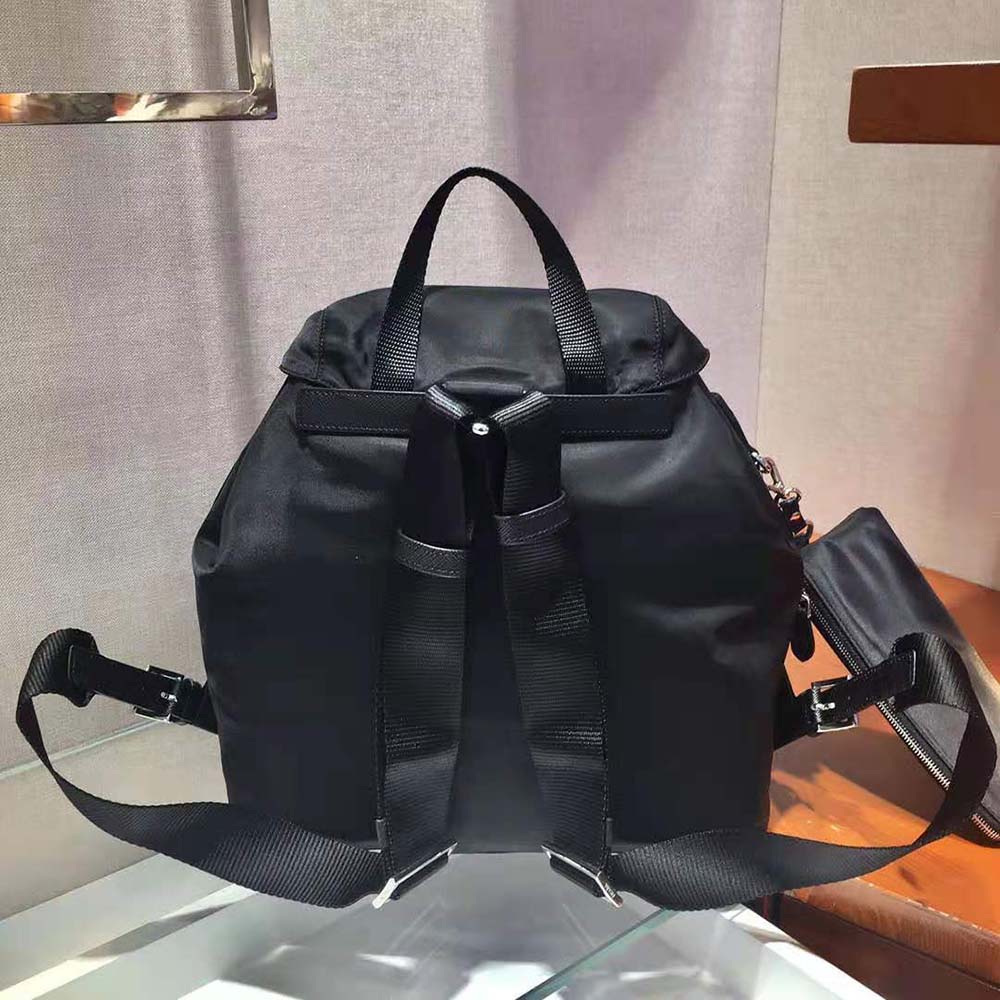 Prada Women Medium Nylon Backpack-Black - image 4