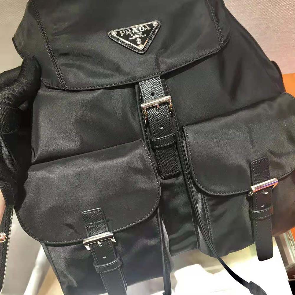 Prada Women Medium Nylon Backpack-Black - image 6