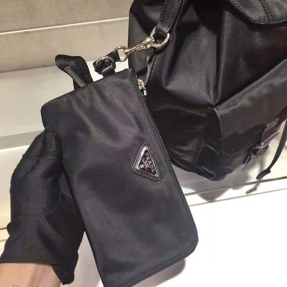 Prada Women Medium Nylon Backpack-Black - image 7